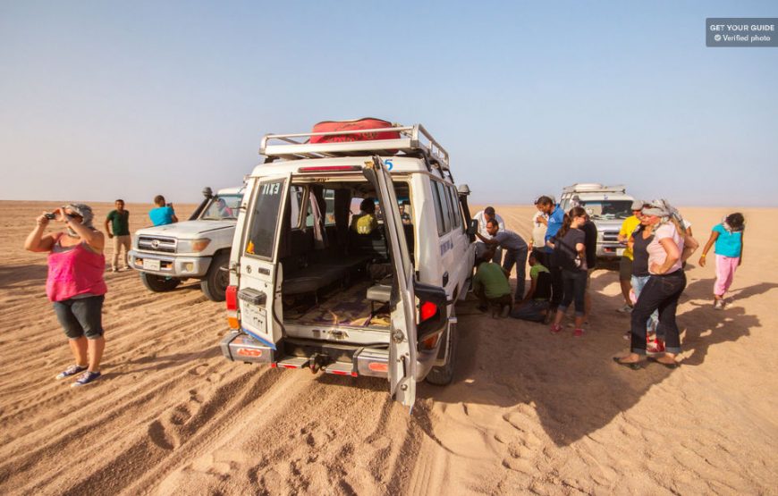 Hurghada: Jeep Safari, Camel Ride & Bedouin Village Tour